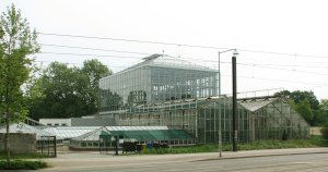 Gruson Gewächshäuser in der Nähe des ElbRivera Hotel Magdeburg