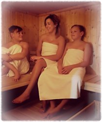 Und Sauna im ElbRivera Hotel